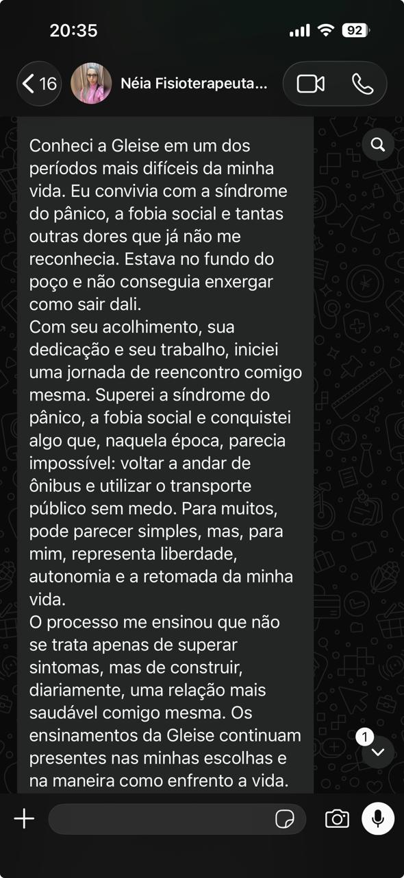 Captura de tela do relato 5, disponível para ampliar e ler.