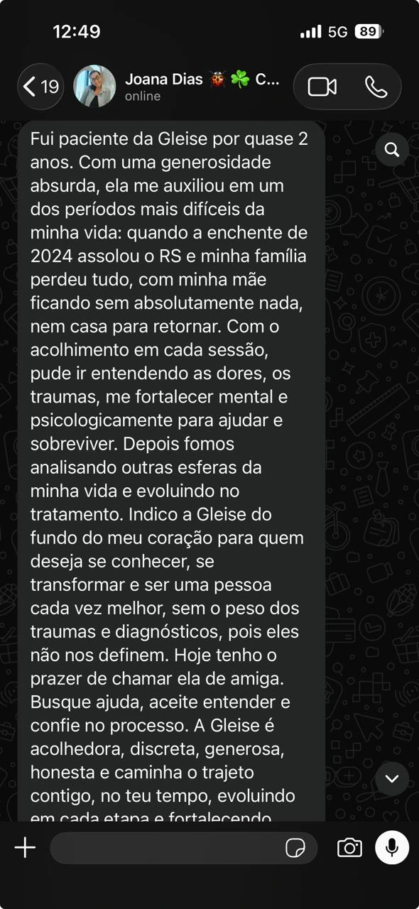 Imagem do relato 6, disponível para ampliar e ler.